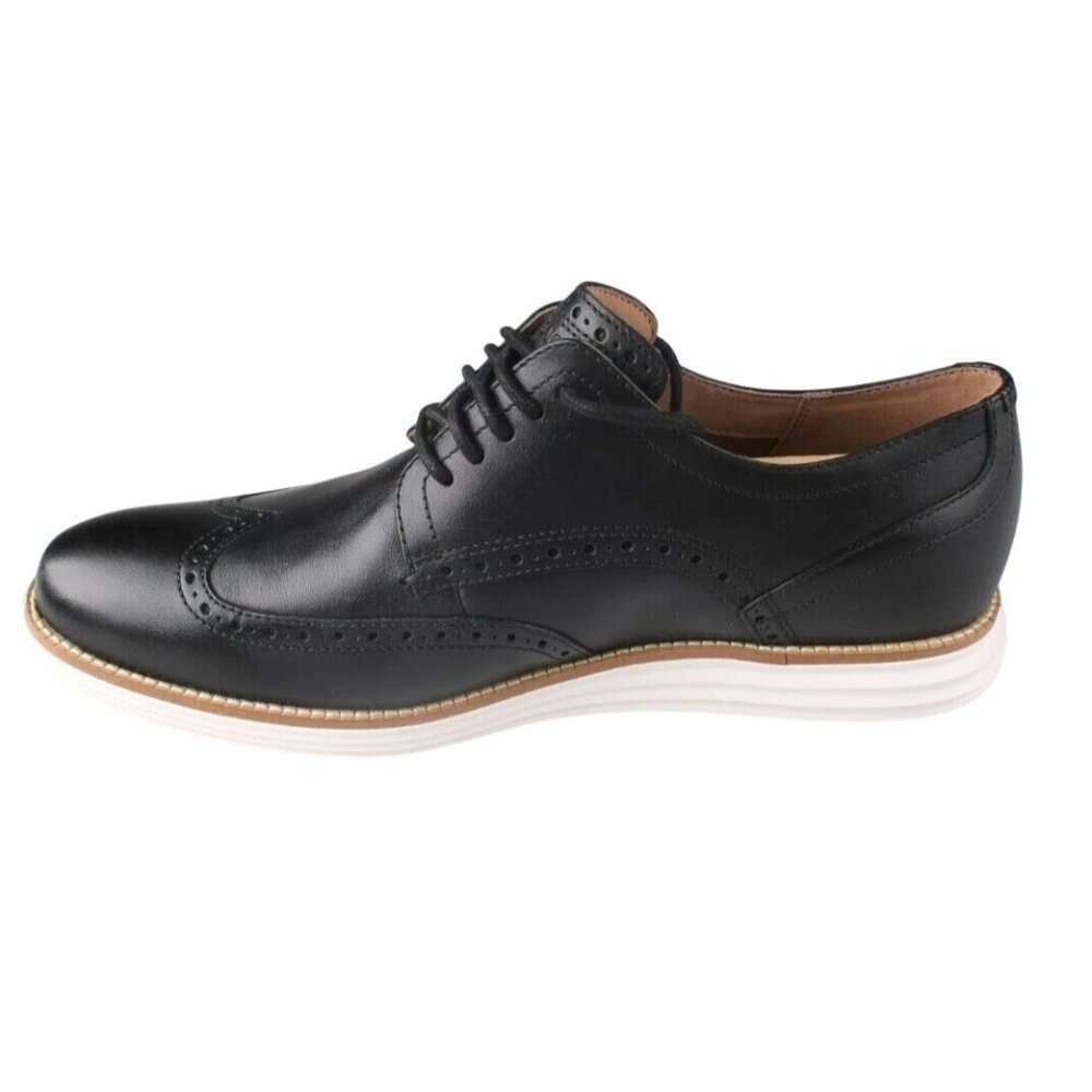 Cole Haan Men's 10 Original Grand SHWNG Remastered Wingtip Oxfords Shoes Black - Picture 9 of 12